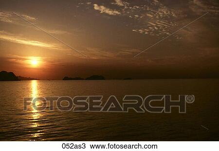 Sunset over the Coast Yeosu Korea Asia View Large Photo Image Stock Image - Sunset over the Coast Yeosu Korea Asia. Fotosearch
