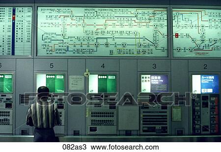 Stock Image - Train Information Display Tokyo Japan Asia. Fotosearch