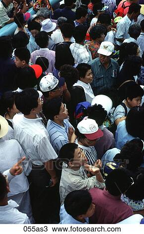 View of a Crowd Taejon Korea Asia View Large Photo Image Stock Image - View of a Crowd Taejon Korea Asia. Fotosearch
