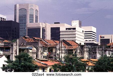 Contrasting Architecture Singapore Asia View Large Photo Image Picture - Contrasting Architecture Singapore Asia. Fotosearch