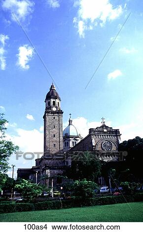 Manila Cathedral The Philippines Asia View Large Photo Image Picture - Manila Cathedral The Philippines Asia. Fotosearch