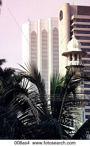 Palms and Office Blocks Kuala Lumpur Malaysia Asia View Large Photo Image Picture - Palms and Office Blocks Kuala Lumpur Malaysia Asia. Fotosearch