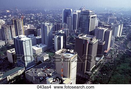 View of Makati Manila The Philippines View Large Photo Image Picture - View of Makati Manila The Philippines. Fotosearch
