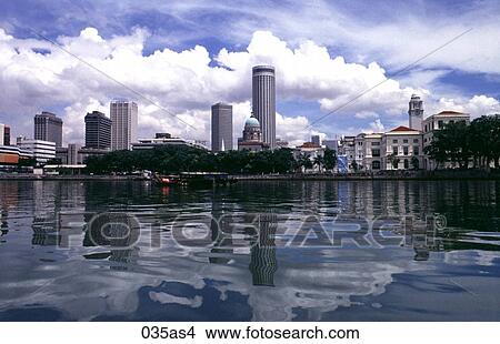 View over Raffles Quay Singapore Asia View Large Photo Image Picture - View over Raffles Quay Singapore Asia. Fotosearch