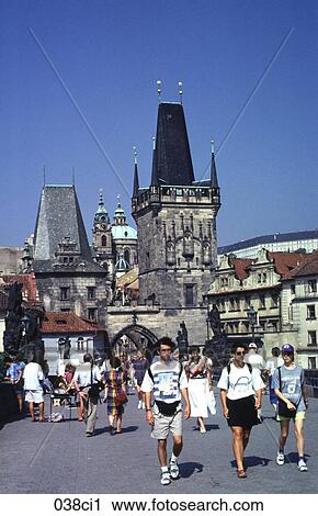 Charles Bridge Prague Czech Republic View Large Photo Image Stock Image - Charles Bridge Prague Czech Republic. Fotosearch