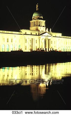 Custom House Reflected in the River Liffey Dublin Ireland View Large Photo Image Stock Image - Custom House Reflected in the River Liffey Dublin Ireland. Fotosearch
