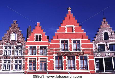 Facade of Buildings Brugge Belgium View Large Photo Image Stock Image - Facade of Buildings Brugge Belgium. Fotosearch