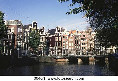 Gabled Houses and Canal Amsterdam The Netherlands View Large Photo Image Stock Image - Gabled Houses and Canal Amsterdam The Netherlands. Fotosearch