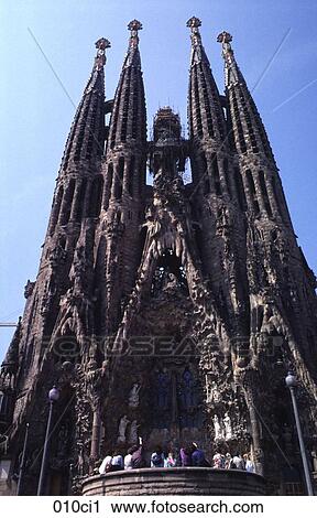 Sagrada Familia Church Barcelona Spain View Large Photo Image Stock Image - Sagrada Familia Church Barcelona Spain. Fotosearch