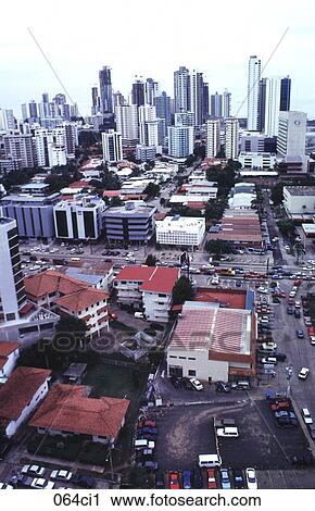 Stock Image - Skyline of Paitilla District Panama City Panama. Fotosearch