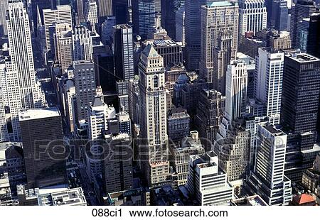 Skyscrapers Manhattan New York USA View Large Photo Image Stock Image - Skyscrapers Manhattan New York USA. Fotosearch