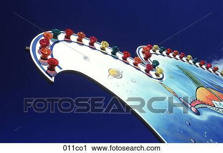 Illuminated Fairground Sign View Large Photo Image Stock Image - Illuminated Fairground Sign. Fotosearch