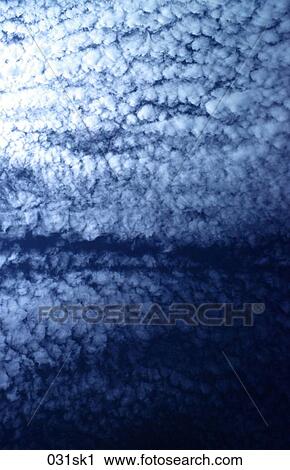 Stock Image - Cirro-Cumulus Clouds. Fotosearch