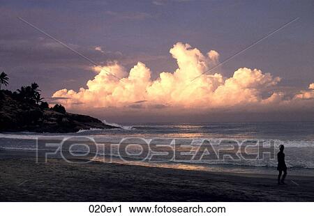 Beach at Dawn India View Large Photo Image Stock Image - Beach at Dawn India. Fotosearch