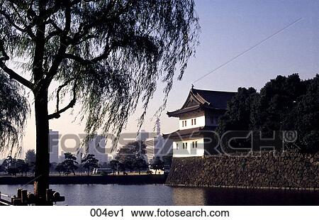 Corner Tower of the Imperial Palace Tokyo Japan View Large Photo Image Stock Image - Corner Tower of the Imperial Palace Tokyo Japan. Fotosearch
