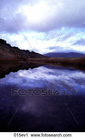 Reflections in a River Iceland View Large Photo Image Stock Image - Reflections in a River Iceland. Fotosearch