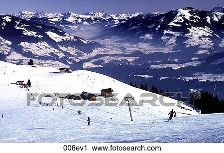 Winter Mountain Sports Austria View Large Photo Image Stock Image - Winter Mountain Sports Austria. Fotosearch