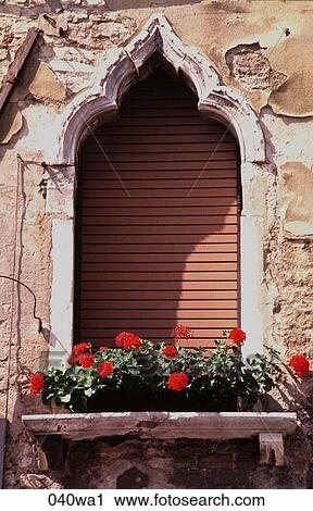 Arched Shuttered Window Italy View Large Photo Image Stock Image - Arched Shuttered Window Italy. Fotosearch