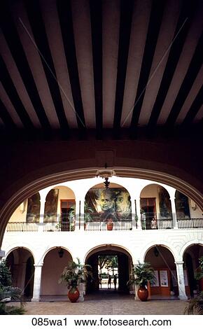 Arched Walkway from under an Arch Mexico View Large Photo Image Stock Image - Arched Walkway from under an Arch Mexico. Fotosearch