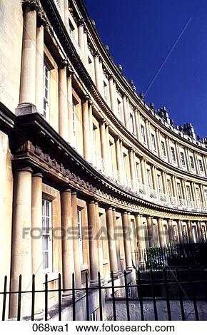 Crescent Houses UK View Large Photo Image Stock Image - Crescent Houses UK. Fotosearch