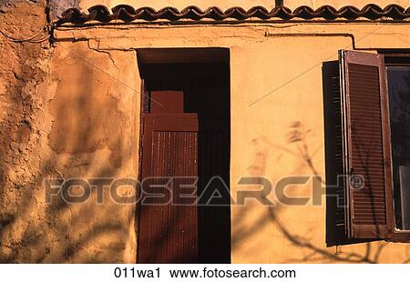 Door and Yellow Wall View Large Photo Image Stock Image - Door and Yellow Wall. Fotosearch