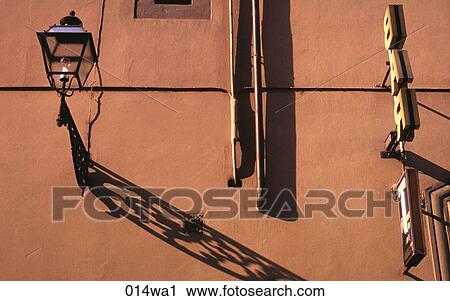 Lamp and Yellow Bar Wall Italy View Large Photo Image Stock Image - Lamp and Yellow Bar Wall Italy. Fotosearch