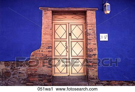 Wooden Door Colombia View Large Photo Image Stock Image - Wooden Door Colombia. Fotosearch