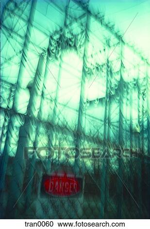 Stock Image - blur, blurred, danger, electricity, high-voltage, industrial. Fotosearch