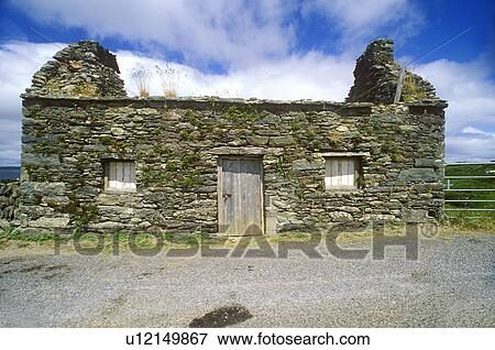A deserted stone cottage in West Cork, Ireland View Large Photo Image Stock Photo - A deserted stone cottage in West Cork, Ireland. Fotosearch