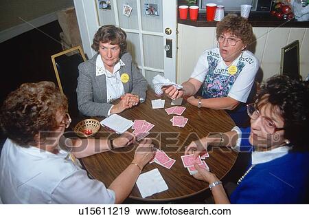 A group of women playing bridge View Large Photo Image Stock Photo - A group of women playing bridge. Fotosearch