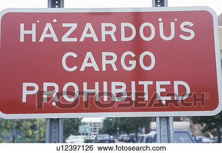 Stock Photograph - A hazardous cargo sign. Fotosearch