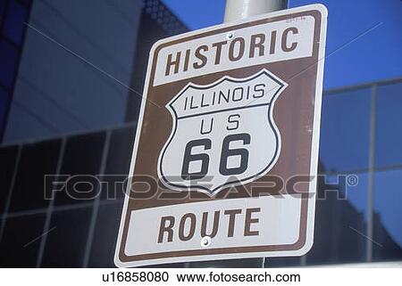 Stock Image - A historic route 66 sign. Fotosearch