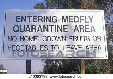 A quarantine warning sign View Large Photo Image Stock Photo - A quarantine warning sign. Fotosearch