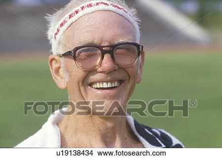 A runner at the Senior Olympics View Large Photo Image Picture - A runner at the Senior Olympics. Fotosearch