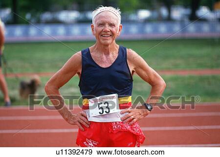 A runners at the Senior Olympics View Large Photo Image Stock Photo - A runners at the Senior Olympics. Fotosearch