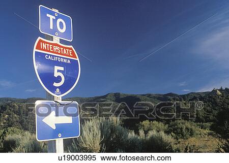 A sign for Interstate 5 View Large Photo Image Stock Photography - A sign for Interstate 5. Fotosearch