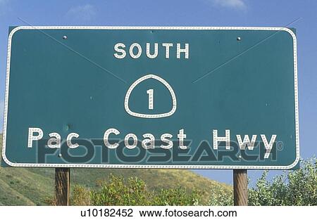 A sign for Pacific Coast Highway View Large Photo Image Stock Image - A sign for Pacific Coast Highway. Fotosearch