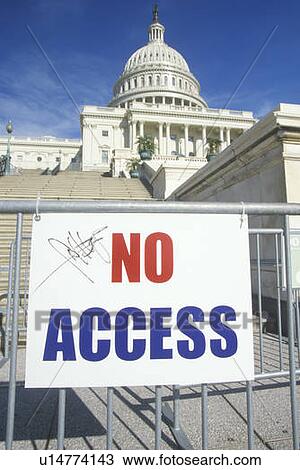 Stock Image - A sign that reads “No Access”. Fotosearch