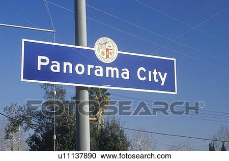 A sign that reads “Panorama City” View Large Photo Image Stock Image - A sign that reads “Panorama City”. Fotosearch