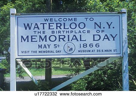 A sign that reads “Welcome to Waterloo N. Y. ” View Large Photo Image Stock Image - A sign that reads “Welcome to Waterloo N. Y. ”. Fotosearch