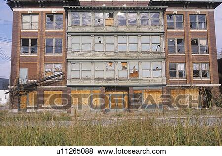 Stock Photo - Abandoned brick factory building. Fotosearch