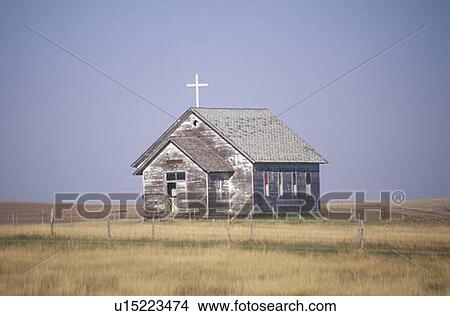Abandoned prairie church View Large Photo Image Picture - Abandoned prairie church. Fotosearch
