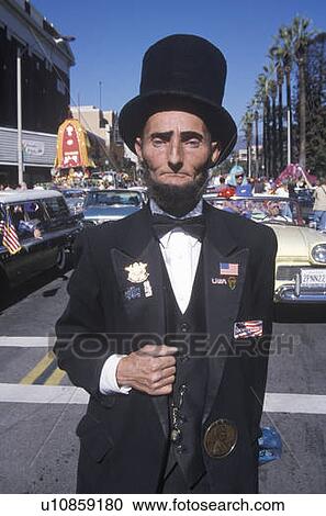 Stock Image - Abraham Lincoln impersonator. Fotosearch
