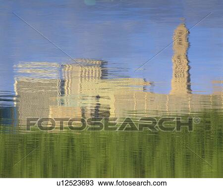 Abstract skyline reflection View Large Photo Image Stock Image - Abstract skyline reflection. Fotosearch