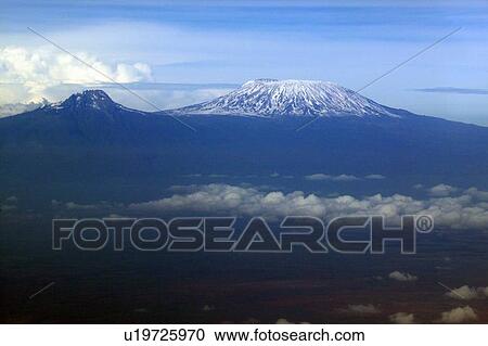 Aerial image of Mount Kilimanjaro View Large Photo Image Stock Image - Aerial image of Mount Kilimanjaro. Fotosearch