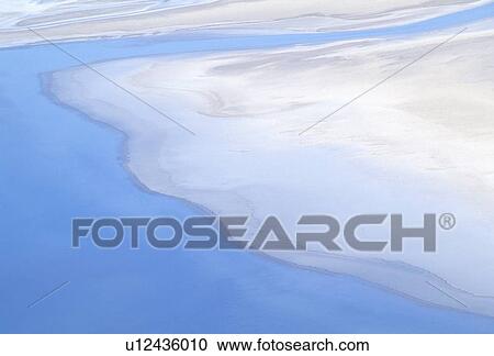 Stock Image - Aerial View of Bad Water, Death Valley, California. Fotosearch