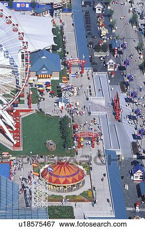 Aerial View of Navy Pier, Chicago, Illinois View Large Photo Image Stock Photo - Aerial View of Navy Pier, Chicago, Illinois. Fotosearch