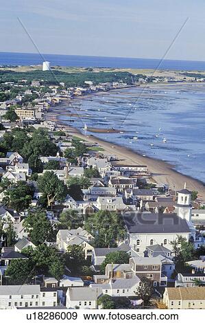 Aerial View of Provincetown, Massachusetts View Large Photo Image Stock Photo - Aerial View of Provincetown, Massachusetts. Fotosearch