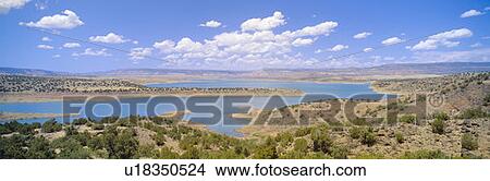 Picture - Albiquiu Reservoir, Route 84, New Mexico. Fotosearch