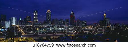 Stock Photo - Atlanta Skyline, Georgia. Fotosearch